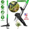 38.97in Aluminum Weed Puller Stand Up Weeder Without Bending Kneeling Manual Weed Remover Tool with 4 Claws for Lawn Yard Garden Patio