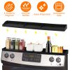 Magnetic Stove Top Shelf Silicone Over Stove Spice Rack Non-Slip Kitchen Oven Shelf Organizer for Kitchen Stove