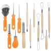 13Pcs Halloween Pumpkin Carving Kit Stainless Steel Carving Kit Pumpkin Sculpting Cutting Kit Halloween Decorative Tools