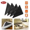 8Pcs Area Rug Gripper Pad Non Slip Anti Curling Carpet Mat Gripper Self- Adhesive Reusable Washable Renewable Hard Wood Floor Safe