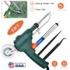 Soldering Iron Gun Kit 5 in 1 Automatic Hand-held 60W Soldering Feed Welding Tool w/ Bracket Desoldering Pump for Circuit-Board Welding Repair DIY