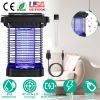 Electric Solar Powered Bug Zapper 1076Sq.Feet Range Mosquito Killer Lamp IP65 Waterproof  Insect Fly Trap Catcher for Indoor Outdoor