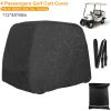 Universal 4 Passengers Golf Cart Cover 210D Water-Resistant UV-Resistant Outdoor Cover Fits For EZGO Club Car Yamaha