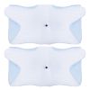 2Pcs Memory Foam Pillow Neck Support Pillow for Pain Relief Sleeping Ergonomic Contour Orthopedic Support Side Back Stomach Sleeper