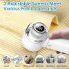 Electric Fabric Shaver With 3 Speeds Lint Brush Digital Display Safe Protection Portable Rechargeable Lint Remover 6 Blades Sweater Defuzzer For Fuzz