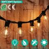 50FT Decorative Globe String Lights Outdoor Indoor 25Pcs Bulb Light Strings Fairy String Lamps for Garden Lawn Patio Cafe Party