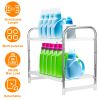 2 Tier Under Sink Organizer Retractable Kitchenware Rack Holders Space Saving Storage Shelf 55LBS Max Load