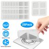 25Pack 3.94×3.94in Disposable Floor Drain Sticker Shower Drain Hair Catcher Drain Mesh Strainer for Sink Bathtub Laundry Room Bathroom