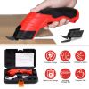 Cordless Electric Scissors Automatic Shears Cutting Tool with Rechargeable Battery 2 Replaceable Blades 10000RPM Fabric Cutter For Leather Carpet Card