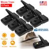 6 Pack Mouse Traps Reusable Rat Trap Mice Snap Trap Effective Mouse Catcher Quick \'N Vole  Effective Mice Control with Unique Jaw Design That Capture