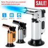 Culinary Butane Torch Lighter Refillable Blow Torch Flame Adjustable Flame Kitchen Cooking BBQ Torch w/ Fire Lock (Gas Not Included)