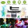 2 Pack Solar Powered String Lights 3.8m/12.48Ft 12 LEDs Butterfly Lights IP44 Waterproof Multi-Color Lights for Christmas Decorative Garden Fence Pati