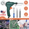 Soldering Iron Gun Kit 5 in 1 Automatic Hand-held 60W Soldering Feed Welding Tool w/ Bracket Desoldering Pump for Circuit-Board Welding Repair DIY