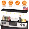 Magnetic Stove Top Shelf Silicone Over Stove Spice Rack Non-Slip Kitchen Oven Shelf Organizer for Kitchen Stove