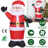 6.4ft Inflatable Christmas Giant Santa Claus Blow up Light up Santa Claus with LED Lights Gift Bag IPX4 Waterproof Christmas Outdoor Yard Lawn Holiday