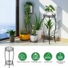 2-Tier Tall Plant Stand 26.57IN in Height Rustproof Iron Plant Rack Holder For Indoor Outdoor Heavy Duty Flower Pot Display Shelf For Corner Garden Pa