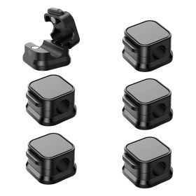 6 Pack Magnetic Cable Clips Magnetic Cord Organizer Adhesive Wire Holder For Home Office Car Desk Nightstand Wall