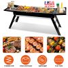 Foldable Charcoal BBQ Grill with Shelf Stainless Steel Grill Net Easy Setup Portable Tabletop Barbecue Grill for Camping Picnic Outdoor Party Backyard