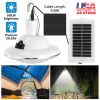 Solar Camping Light Hanging LED Bulb Lamp Portable Lantern Emergency Light W/ Remote Control 3 Modes Hooking For Patio Tent Garden Fishing