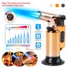 Culinary Butane Torch Lighter Refillable Blow Torch Flame Adjustable Flame Kitchen Cooking BBQ Torch w/ Fire Lock (Gas Not Included)