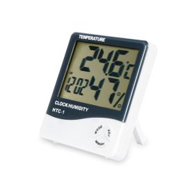 2-in-1 Thermometer and Hygrometer with Clock/Alarm Function