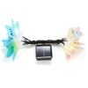 2 Pack Solar Powered String Lights 3.8m/12.48Ft 12 LEDs Butterfly Lights IP44 Waterproof Multi-Color Lights for Christmas Decorative Garden Fence Pati