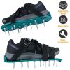 1Pair Lawn Aerator Shoes Grass Aerating Spike Sandal Heavy Duty Aerator Shoes w/ Adjustable Straps for Lawn Garden