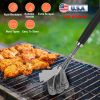 BBQ Grill Cleaning Brush Stainless Steel Barbecue Cleaner Scraper 16.5in Handle Stiff Wire Bristles For Grill Cooking Grates