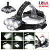 Rechargeable Headlamp 20000 Lumen LED Headlight 6 Modes Headlamp Flashlight for Camping Cycling Hiking Hunting Emergency