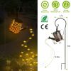 Solar Watering Can Powered String Light Hollow LED Watering Can Light Garden Fairy Decoration Solar Stake Lights For Pathway Yard Lawn Patio Landscape