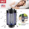 Electric Bug Zapper UV Light Flying Zapper Insect Killer Lamps Pest Mosquito Fly Trap Catcher Odorless Noiseless for Home Restaurant