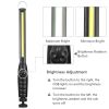 COB Work Light IPX4 Handheld Emergency LED Lamp Dimmable Magnetic Hook Night Light for Camping Adventure Repair Use