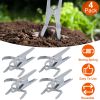 4Pack Reusable Mole Traps with Scissor Jaw Mole Killers Effective Mole Clips for Vegetable Shed Field Garden Yard