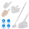 3 in 1 Tub And Tile Scrubber Cleaning Brush With 42.91in Long Handle Length Adjustable Rod Shower Cleaning Brush With Sponge Hard Bristles Gap Brush