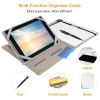 Organizer Case For 9.7in Tablet PC Business Tablet Portfolio w/ A5 Notepad Paper Pad Card Holder