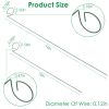 10Pcs 10in Plant Support Stakes Garden Flower Single Stem Support Stake Iron Plant Cage Support Ring For Tomatoes Orchid Lily Peony Rose Flower Amaryl