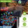 12M 100 LEDs Solar String Fairy Lights Multicolor String Lamps Garden Xmas Lamp