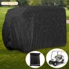 Universal 4 Passengers Golf Cart Cover 210D Water-Resistant UV-Resistant Outdoor Cover Fits For EZGO Club Car Yamaha