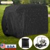 Universal 4 Passengers Golf Cart Cover 210D Water-Resistant UV-Resistant Outdoor Cover Fits For EZGO Club Car Yamaha