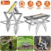 2PCS Easy Setup Mole Traps Outdoor Reusable Scissor Mole Gopher Rodent Control Trap Solid Metal Material For Lawn Garden Yard