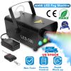 400W Fog Machine RGB LED Party Club DJ Fogger Rapid Heating Remote Control Wedding Stage Smoke Machine