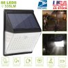 Solar Lights 88 LEDs Wall Lamps Outdoor 120° Motion Sensor Sound Control Lightings 270°Illumination IP65 Waterproof w/ 2.5m Extend Wire for Garage Gar