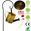 Solar Watering Can Powered String Light Hollow LED Watering Can Light Garden Fairy Decoration Solar Stake Lights For Pathway Yard Lawn Patio Landscape