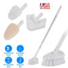 3 in 1 Tub And Tile Scrubber Cleaning Brush With 42.91in Long Handle Length Adjustable Rod Shower Cleaning Brush With Sponge Hard Bristles Gap Brush