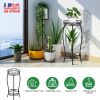 2-Tier Tall Plant Stand 26.57IN in Height Rustproof Iron Plant Rack Holder For Indoor Outdoor Heavy Duty Flower Pot Display Shelf For Corner Garden Pa