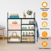 5 Tiers Plus 3 Tiers Shoe Rack Metal Shoe Storage Shelf Free Standing Shoe Stand 16+ Pairs Shoe Tower Unit Tall Shoe Organizer with 2 Row Hooks for En