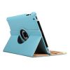 iPad 2 360° Rotating Magnetic Leather Case, Blue