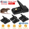 6 Pack Mouse Traps Reusable Rat Trap Mice Snap Trap Effective Mouse Catcher Quick \'N Vole  Effective Mice Control with Unique Jaw Design That Capture