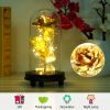 Foil Rose LED String Light Rose Fairy Lamp w/ Glass Dome For Valentines’ Day Mother’s Day Wedding Birthday