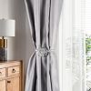 2 Packs Magnetic Curtain Tiebacks Extendable Floral Drape Holder Decorative Window Hangings Clip for Living Room Restaurant Apartment